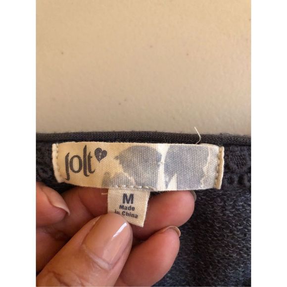 Jolt Embroidered Tie Waist Crop Sweatshirt size M - Picture 10 of 10